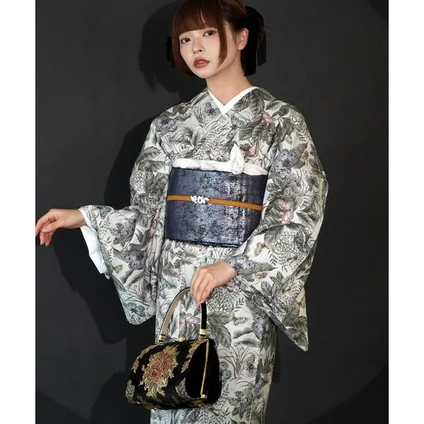 着物 着物 単衣 ニコアンティーク レピドプテラ レディース