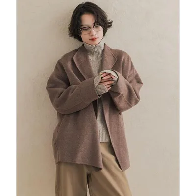コート アウター ウールリバーミドルガウンコート 26AW レディース