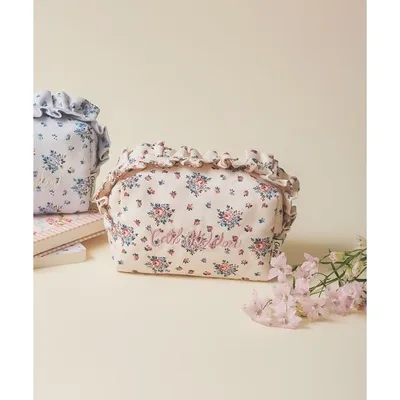 ポーチ フリルポーチ Garden Bouquet レディース