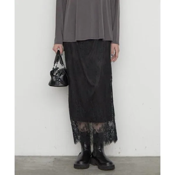 スカート レーススカート 秋服