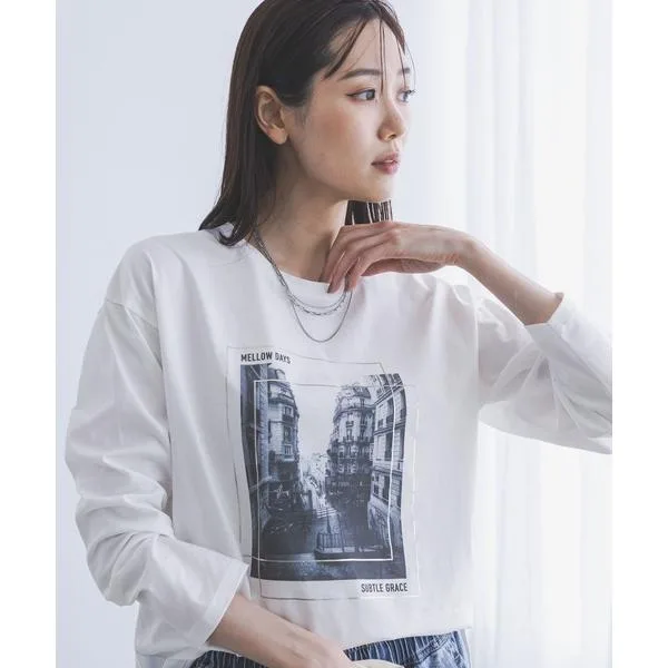 tシャツ リッチクリーンプリントロンT/1066927 レディース