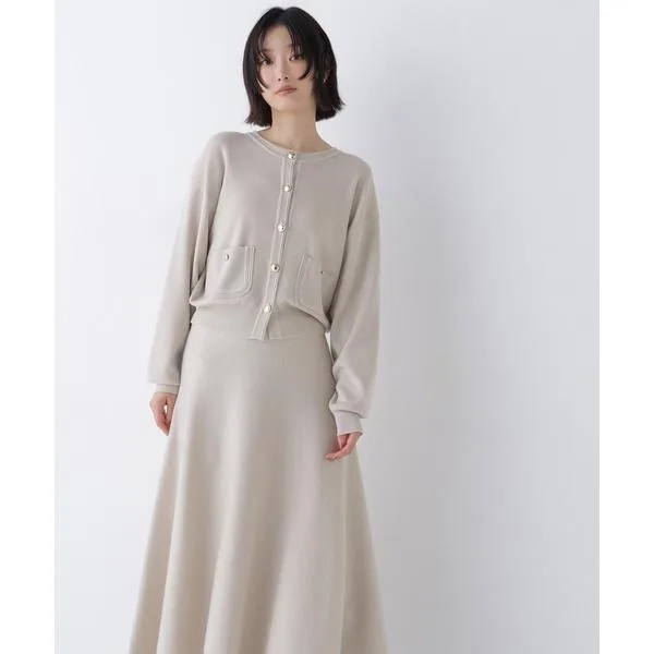 ワンピース ダブルフェイスニットセットアップ
