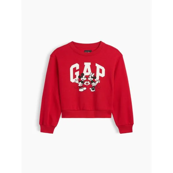 トレーナー GapKids × ディズニー リラックスフィット ウェッジ クルーネック スウェットシャツ キッズ 子供服 女の子