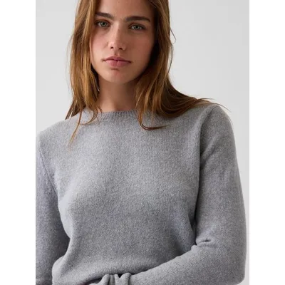 ニット セーター CashSoft カシミヤタッチ クルーネックセーター レディース