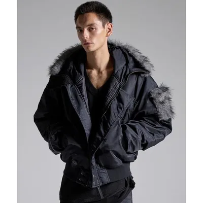 ダウンジャケット ダウン 「GRANCY」ファーポケットデザインフェードN2Bジャケット / Furpocket Design Faded N2B Jacket メンズ レディース