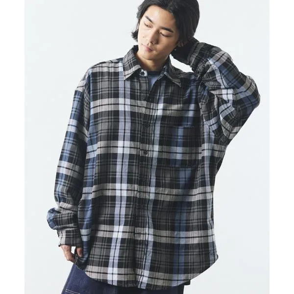 シャツ NAUTICA/ノーティカ リラックスフィット ヘビーフランネル チェックシャツ メンズ