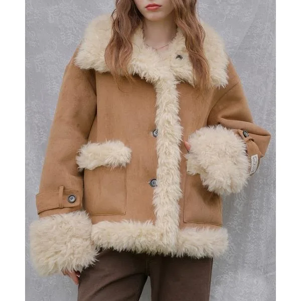 ムートンコート ボアコート reversible mouton/リバーシブルムートン レディース