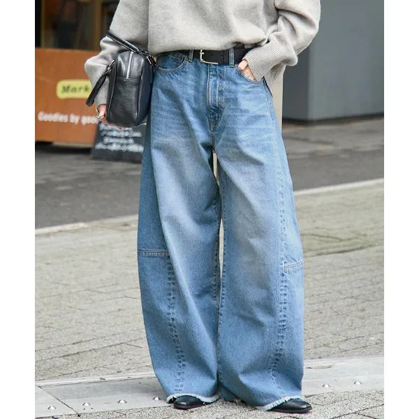 ジーンズ デニム デニムパンツ 12oz DENIM コクーンパンツ レディース