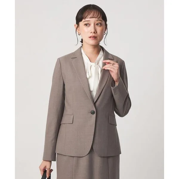 ジャケット テーラードジャケット 「size SHORT/TALLあり」カチリラ シングルボタン ジャケット レディース
