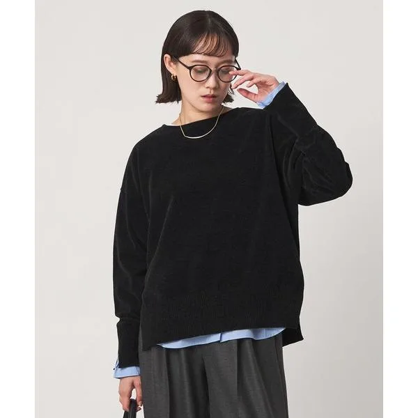 ニット セーター モール ロングスリーブ プルオーバー ニット レディース