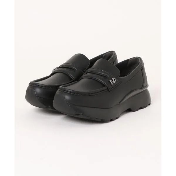 スニーカー HAWKINS ホーキンス URSULA 4 厚底シューズ HW20418 BLACK レディース