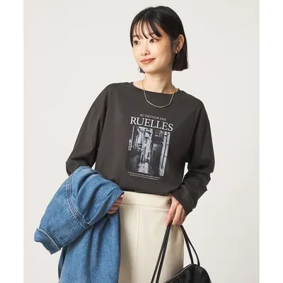 tシャツ フォト ロングスリーブ Tシャツ レディース