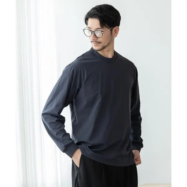 tシャツ 「phiten × BTZ TOKYO」軽量・通気 モックネック長袖Tシャツ メンズ