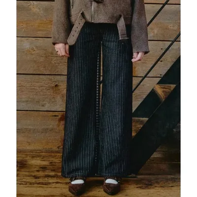 ジーンズ デニム デニムパンツ STRIPE DENIM PANTS / ストライプデニムパンツ レディース メンズ