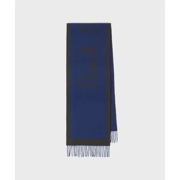 マフラー “Paul Smith Logo” ウールカシミヤマフラー「260444」 メンズ