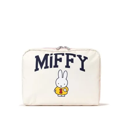 ポーチ 「LeSportsac×Miffy」EXTRA LARGE RECTANGULAR COSMETIC ミッフィーアンドフレンズクリーム レディース