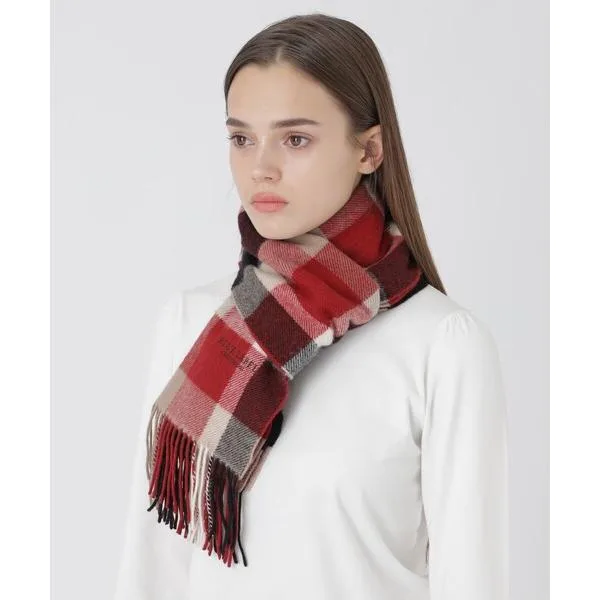 マフラー ストール クレストブリッジチェックマフラー レディース