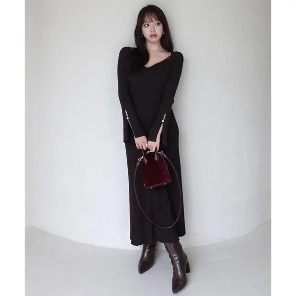 ワンピース 「ZOZO限定カラー」FLARE KNIT DRESS