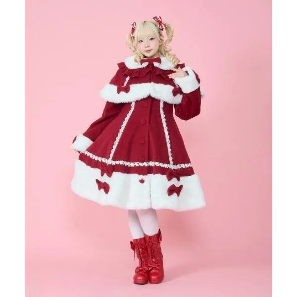 ダッフルコート コート ケープ付ロングコート レディース
