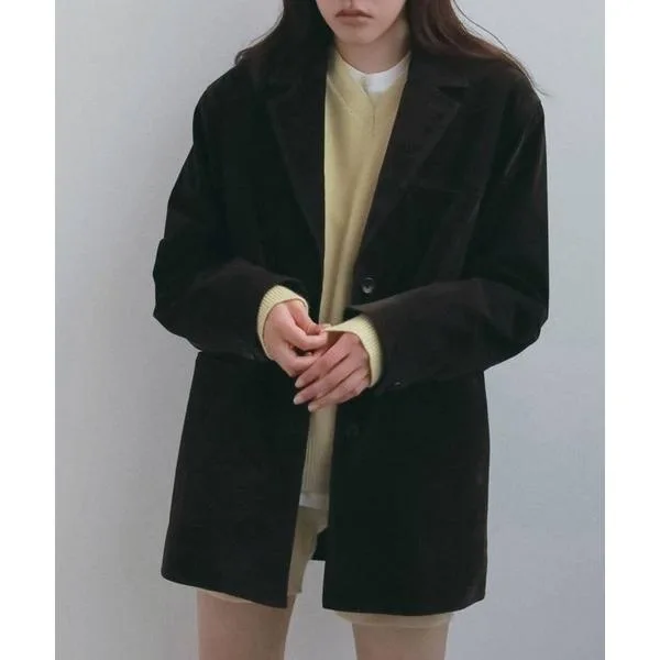 コート アウター 「anuke/アンヌーク」Eco Suede Jacket/エコスウェードジャケット レディース