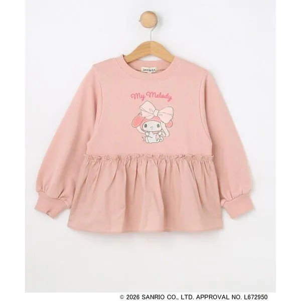tシャツ 「サンリオキャラクターズ」デザインペプラムスウェット キッズ 子供服 女の子