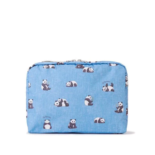 ポーチ EXTRA LARGE RECTANGULAR COSMETIC リラクシングパンダインディゴ レディース メンズ