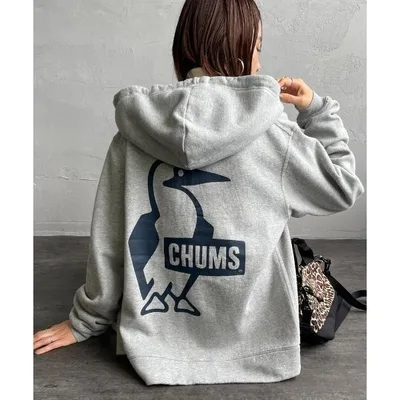 チャムス パーカー 裏起毛 「WEB限定」「CHUMS/チャムス」 ビッグブービー バックプリントジップパーカー レディース メンズ