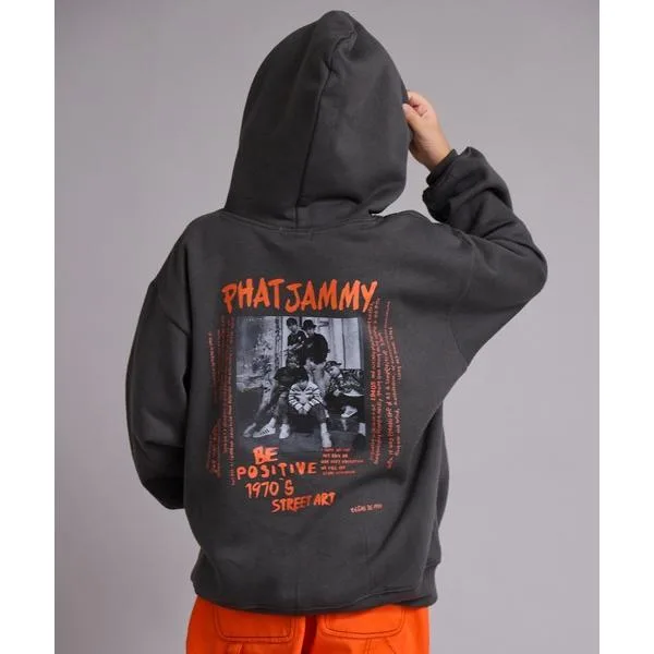 パーカー 裏起毛 「90-160cm」裏起毛 アソート グラフィック フーディ「PAIRMANON STREET」 キッズ 子供服 男の子 女の子