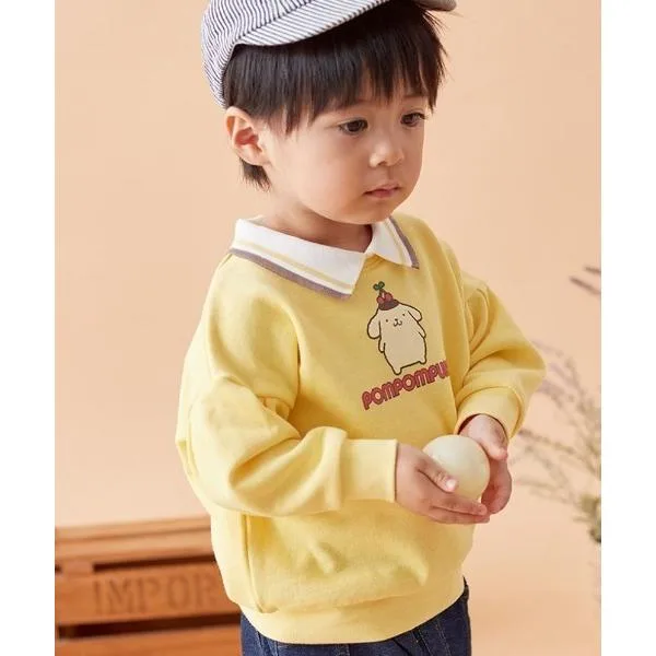 トレーナー 裏起毛 編立てリブ襟裏毛スウェットシャツ「サンリオキャラクターズ」 キッズ 子供服