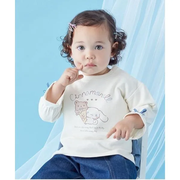 トレーナー バックフリルミニ裏毛スウェット(サンリオキャラクターズ)「ベビー服」「子供服」 キッズ 子供服