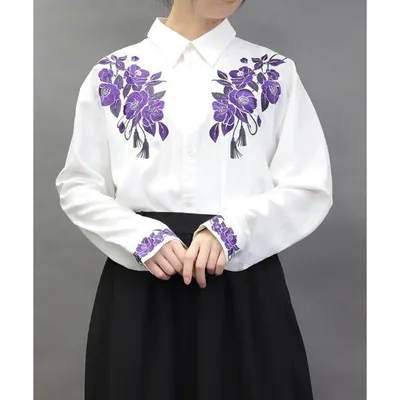 シャツ 椿×タッセル刺繍シャツ メンズ レディース
