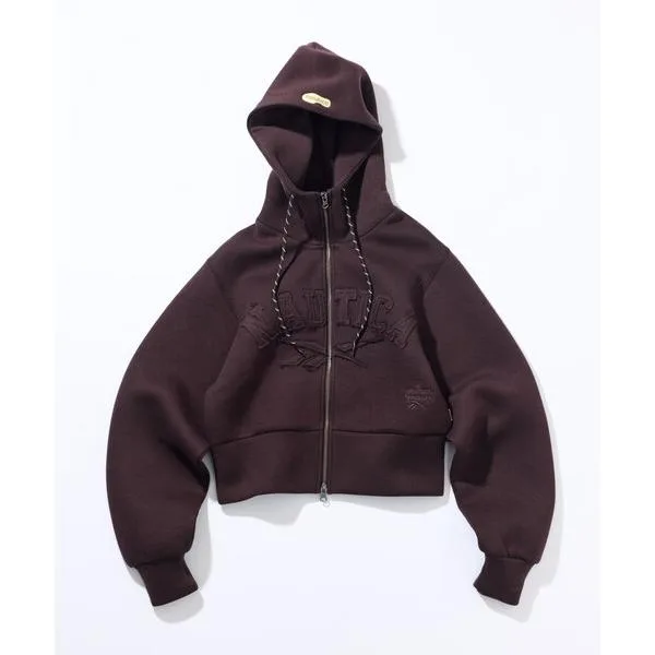 パーカー Reebok × NAUTICA/リーボック × ノーティカ 「Exclusive」ボンディング コンパクトジップパーカー レディース