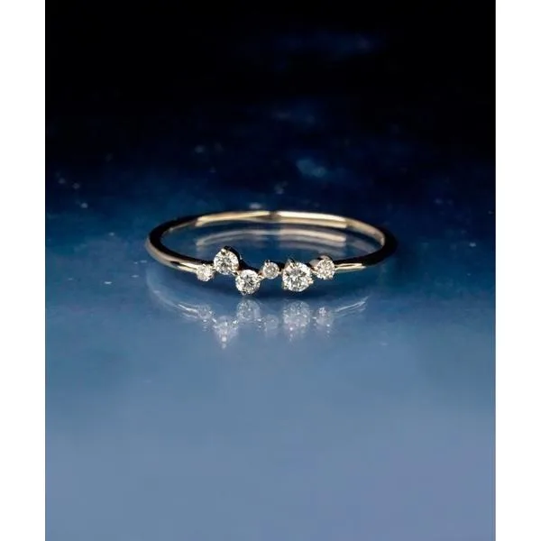指輪 リング 「anq.」 K10・0.14ct ダイヤモンド 「Nocturne」 リング レディース