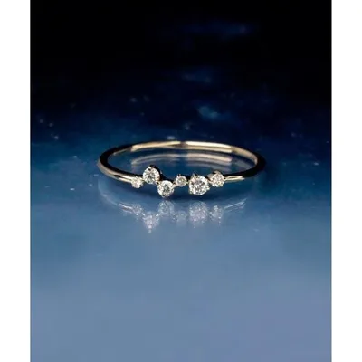指輪 リング 「anq.」 K10・0.14ct ダイヤモンド 「Nocturne」 リング レディース
