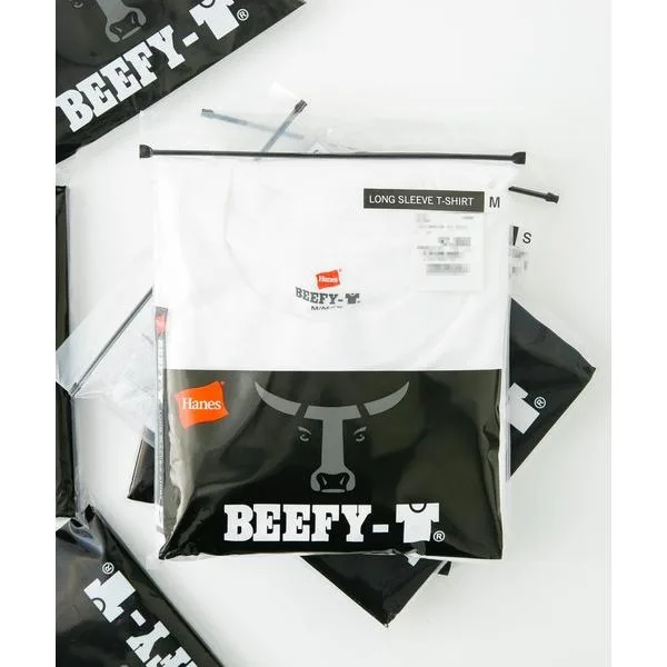 tシャツ 「HANES/ヘインズ」「旅行・レジャーに」厚手で透けない BEFFY LONGSLEEVE TEE/ビーフィー/ロンT/無地/ユニセックス ヘビーウェイト