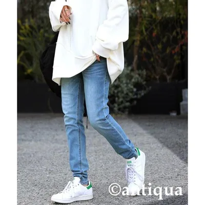 アンティカ antiqua ジーンズ デニム デニムパンツ ストレッチスキニージーンズ レディース