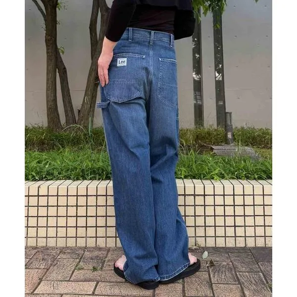 ワイドパンツ ジーンズ Lee/リー ワイドペインターパンツ「 お気に入りトータル2万超え」DUNGAREES/ダンガリーズ デニムパンツ ユニセックス/デニムセット…