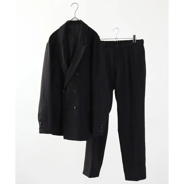 セレモニースーツ セットアップ Garageroom DOUBLE-BREASTED SUIT SETUP スーツセットアップ TR ダブルブレスト6ボタン ジャケット&パンツ