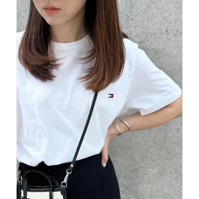 tシャツ 半袖 何枚あっても重宝する!ペアコーデにもピッタリ!大きめのサイジング「TOMMY HILFIGER」CORE FLAG CREW NECK TEE 09T3139 ワンポイント刺繍T…