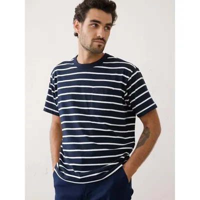 tシャツ BANANA REPUBLIC FACTORY STORE 日本限定 ボクシーストライプTシャツ メンズ レディース