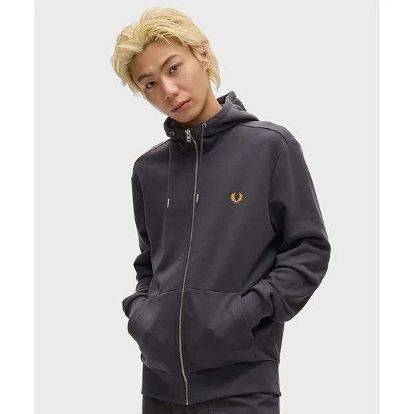 フレッドペリー パーカー Hooded Zip Through Sweatshirt/フードジップアップパーカー メンズ レディース