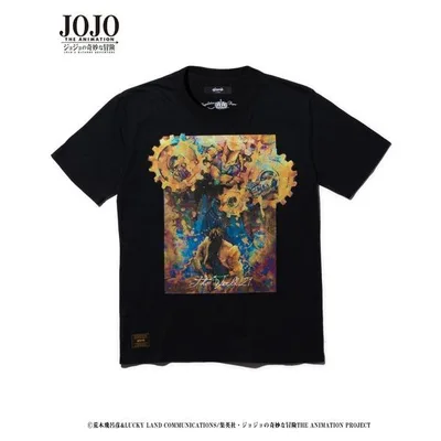เสื้อยืด The World T / The World T "รายการความร่วมมือผจญภัยที่แปลกประหลาดของ JoJo" ผู้ชายผู้หญิง