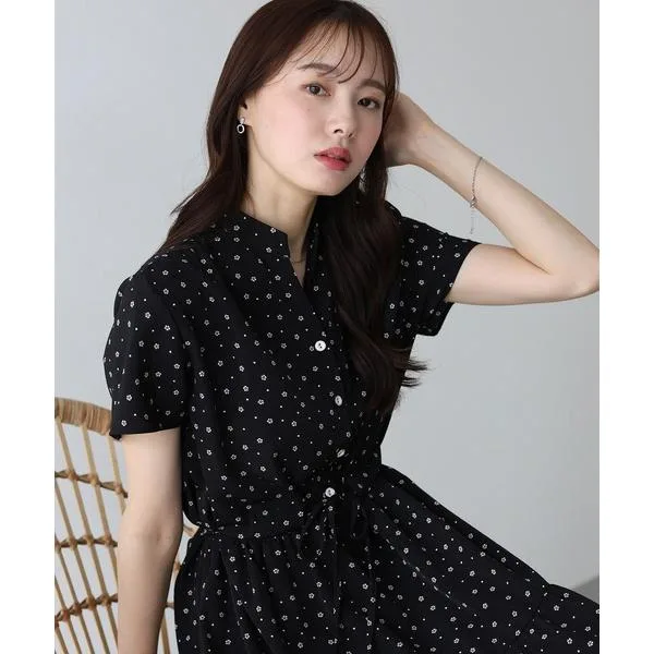 One Piece Summer Short Sleeve "ถูกใจกว่า 65,000 ตัว!/เพิ่มสีใหม่/พิมพ์ลาย/เนื้อผ้าคล้ายเส้น/เลือกความยาวได้" ชุดเดรสคละลาย