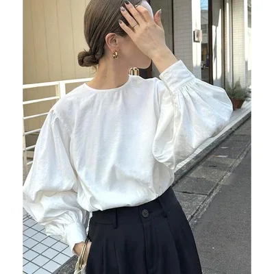 ブラウス シャツ ボリュームスリーブブラウス レディース