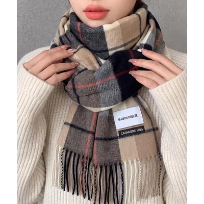 大判 マフラー ストール 「SETUP7」ピュアカシミア100% カシミア チェック マフラー ストール/カシミヤ 30幅 KZCH30 FKK レディース メンズ