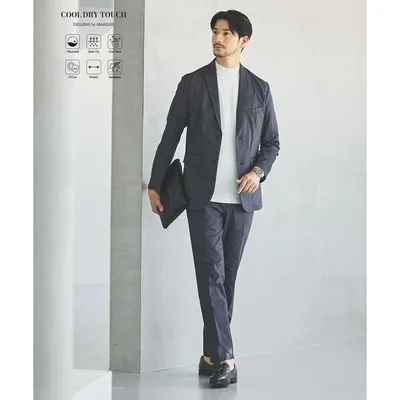 セットアップ 「上下2点セット」COOL DRY TOUCH セットアップ/スーツ ジャケット&スラックス メンズ レディース