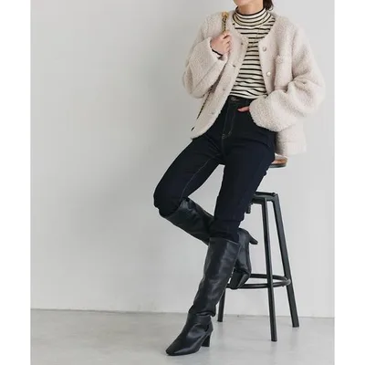 ジーンズ デニム デニムパンツ 裏起毛スキニーデニム レディース