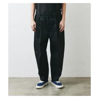 กางเกงยีนส์ กางเกงยีนส์ กางเกงยีนส์ 1-Tuck Easy Denim Pants สุภาพสตรี