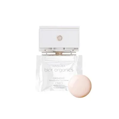 クッションファンデ ファンデーション コスメキッチン bior organics / オーガニックアクア エアレスクッション ハクラビオール リフィル&パフ「全3色」