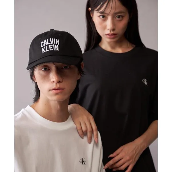 tシャツ 「ブランド公式」「WEB限定」ユニセックス CK ロゴ リラックスフィット Tシャツ 2枚セット ホワイト×ブラック ホワイト×ブラウン